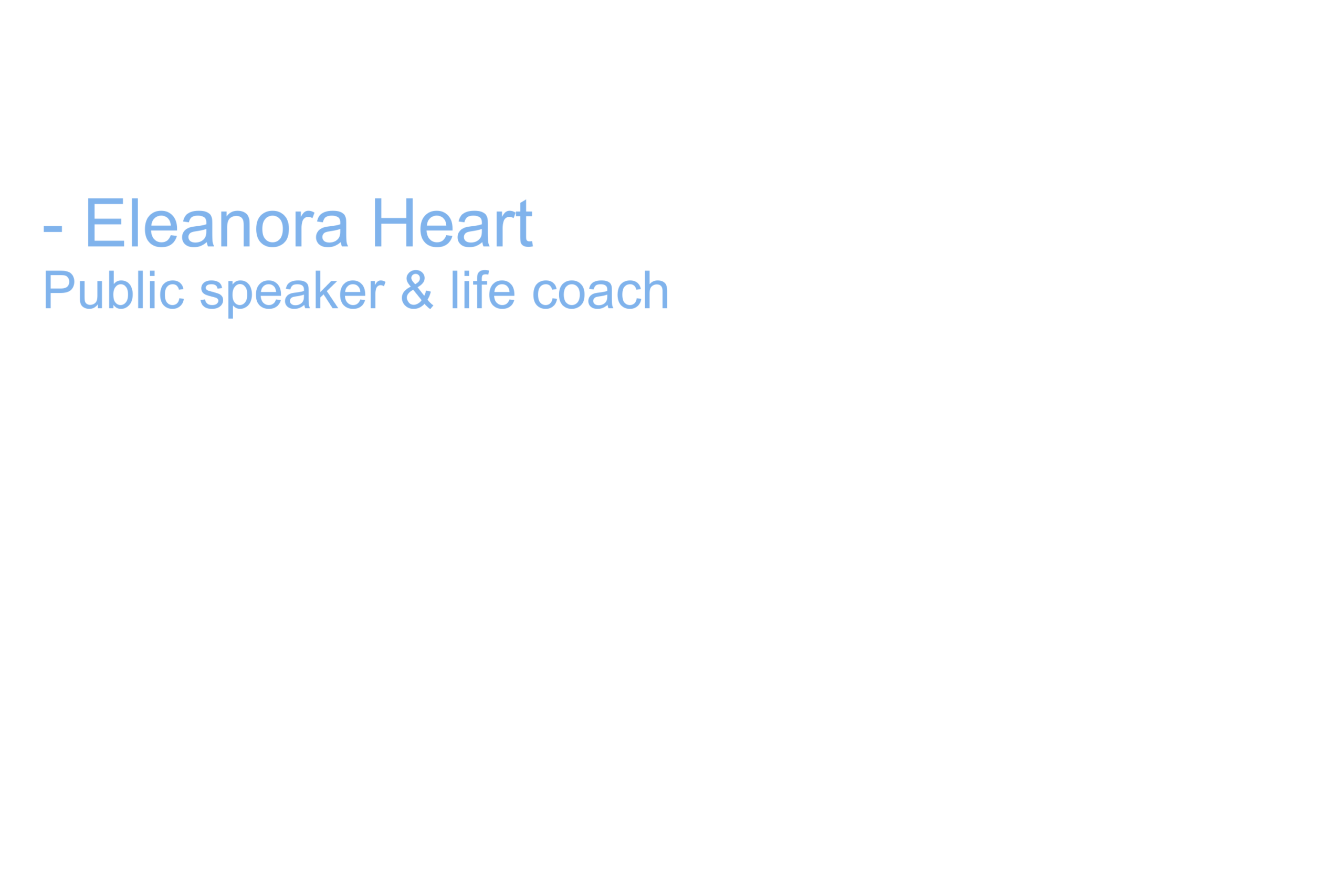 ealeanora testamonial